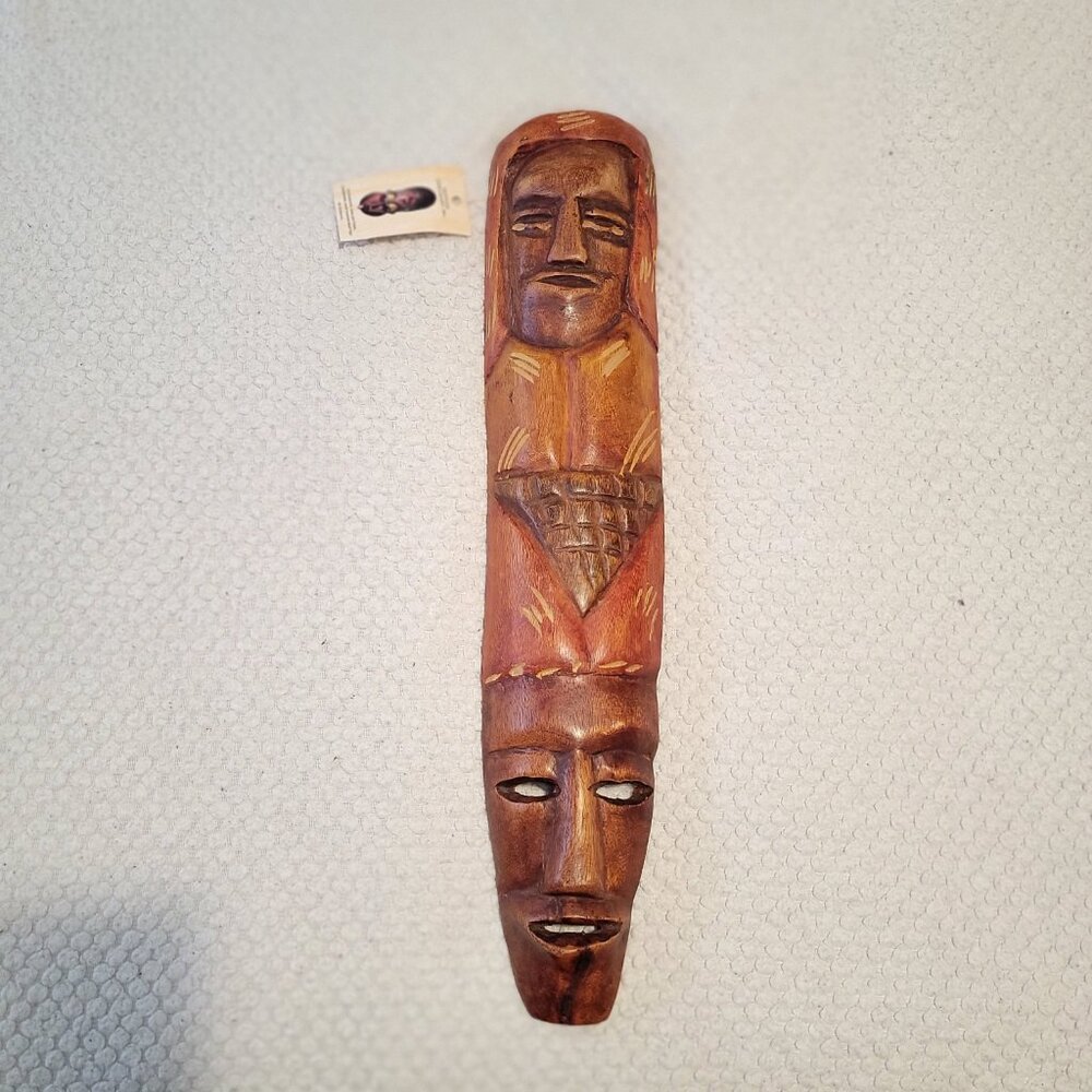 Tribal Mask Decor Wooden NWT from Ghana